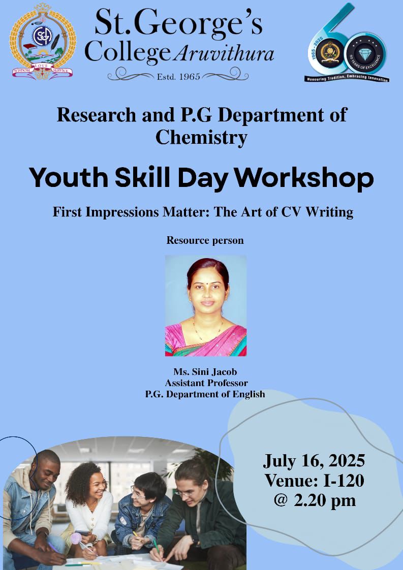 YOUTH SKILL DAY WORKSHOP - First Impressioins Matter: The Art of CV Writing